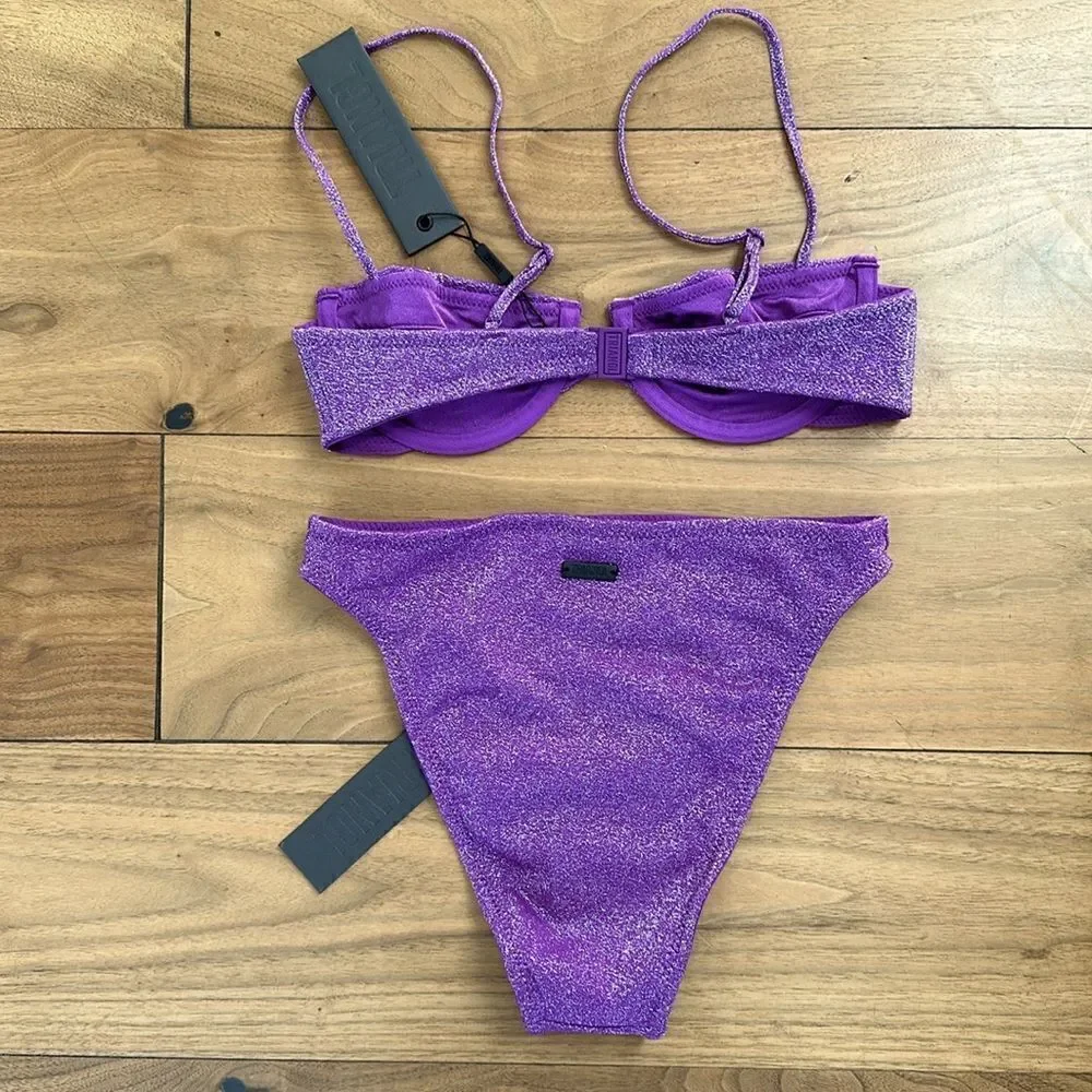 TRIANGL RHIAN VIOLET SPARKLE NO BAG NEW WITH TAGS 💜 - Picture 3 of 5